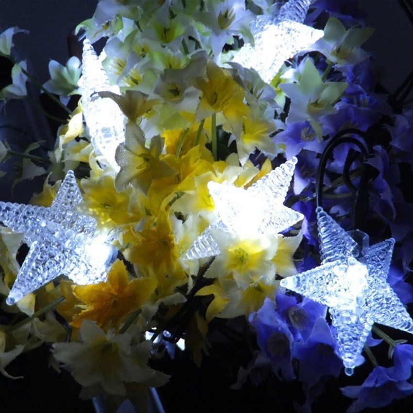 Star Shaped LED String Lights with Battery