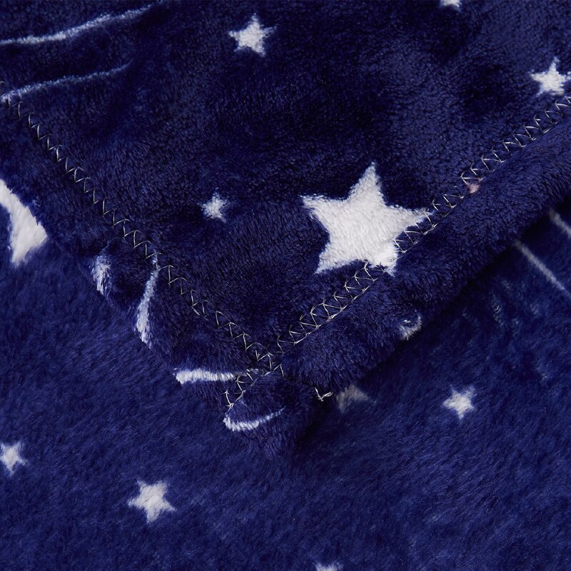 Polyester Blanket with Stars Pattern