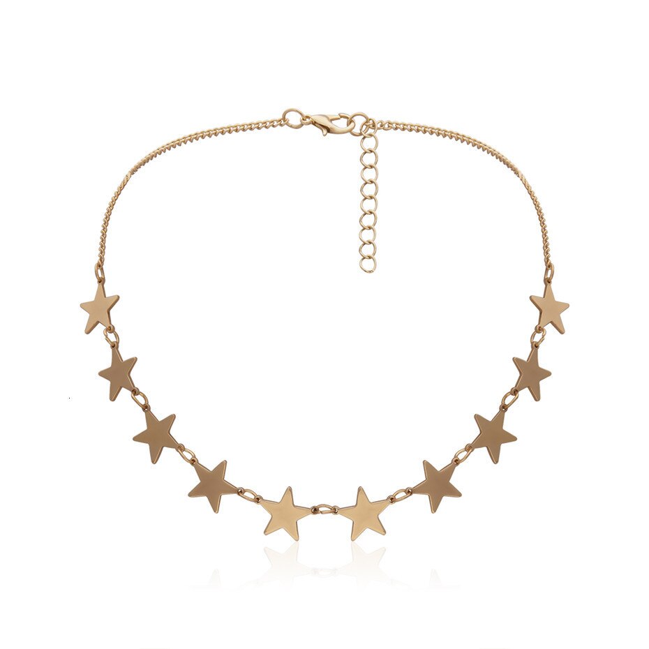 Cute Star Shaped Choker Necklaces